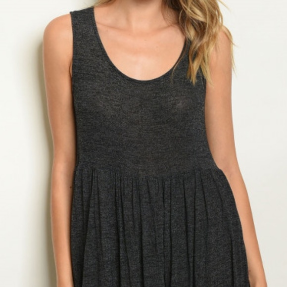 CHARCOAL DRESS - Picture 2 of 6